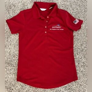 Women’s Southwest Airlines (SWA) Red Polo - moisture wicking